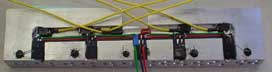 The QEC113 IR LED and IRFD024 FET are mounted